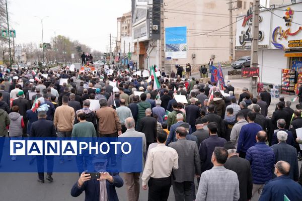 حضور پرشور مردم همیشه در صحنه محمدشهر در راهپیمایی روز قدس 