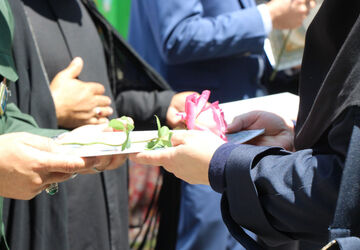 معلمان خسروشاه در مزار شهید اقتدار جنگ رمضان پیمان دوباره بستند