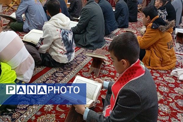 محفل انس با قرآن کریم  در مسجد جامع شهر بار نیشابور 