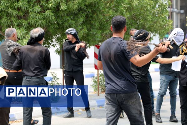 مراسم عزاداری ظهر عاشورا در شهرستان بندرخمیر