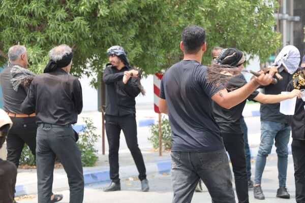 مراسم عزاداری ظهر عاشورا در شهرستان بندرخمیر