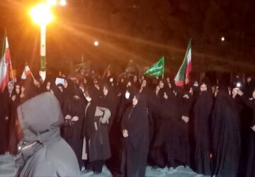 حضور شکوهمندانه مردم کوهنانی در پی شهادت قائد امت اسلام