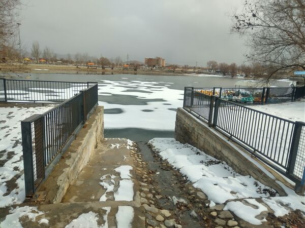 برف زمستانی در شهرستان بن 