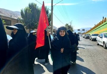 پیاده‌روی جاماندگان اربعین حسینی در زرقان