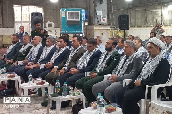 همایش تجلیل و تکریم پیشکسوتان و ایثارگران دفاع مقدس در مصلی نسیم‌شهر 