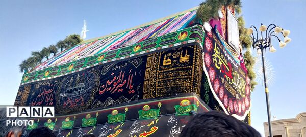 ورود باشکوه کاروان بنی اسد (ع) و نخل بزرگ فدافن به میعاد گاه عاشقان 