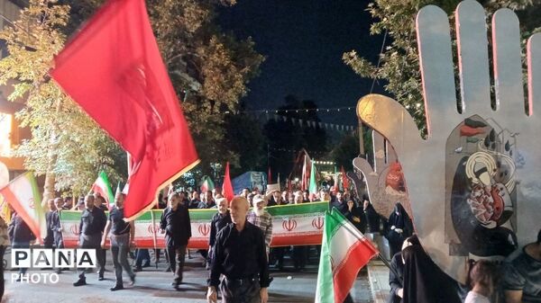 حضور باشکوه مردم کرج در صد و نوزدهمین شب از عزاداری‌های حسینی