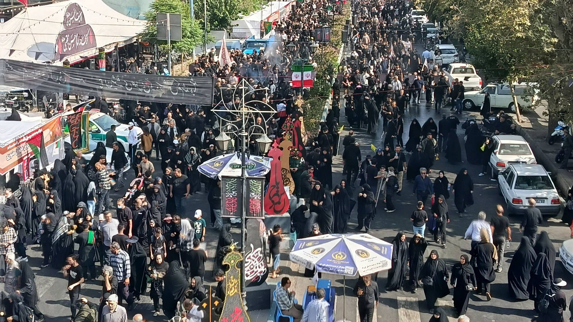 راهپیمایی جاماندگان اربعین در قلب تهران برگزار شد