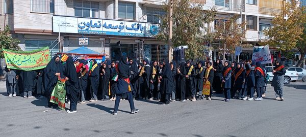 صدای وحدت دانش‌آموزان فارسان در روز ۱۳ آبان 