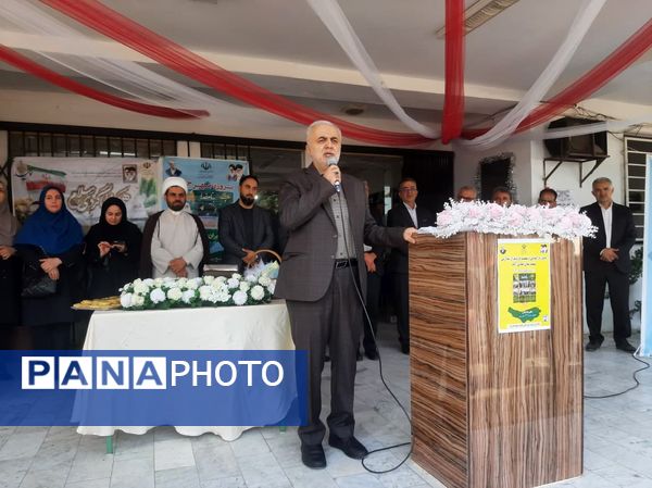 مانور بازگشایی مدارس عباس آباد 