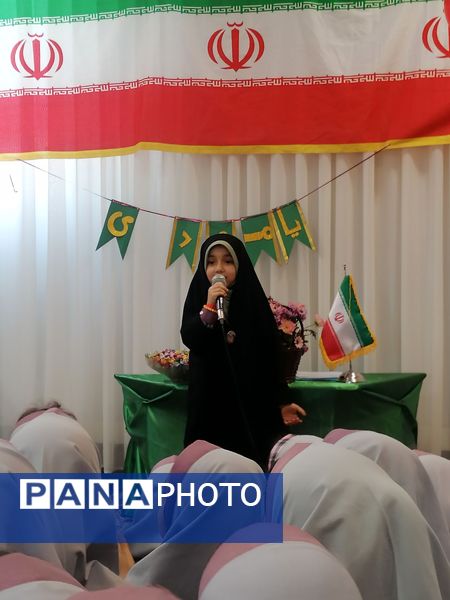 گرامیداشت ایام الله دهه  فجر در دبستان زنده یاد نوحی 