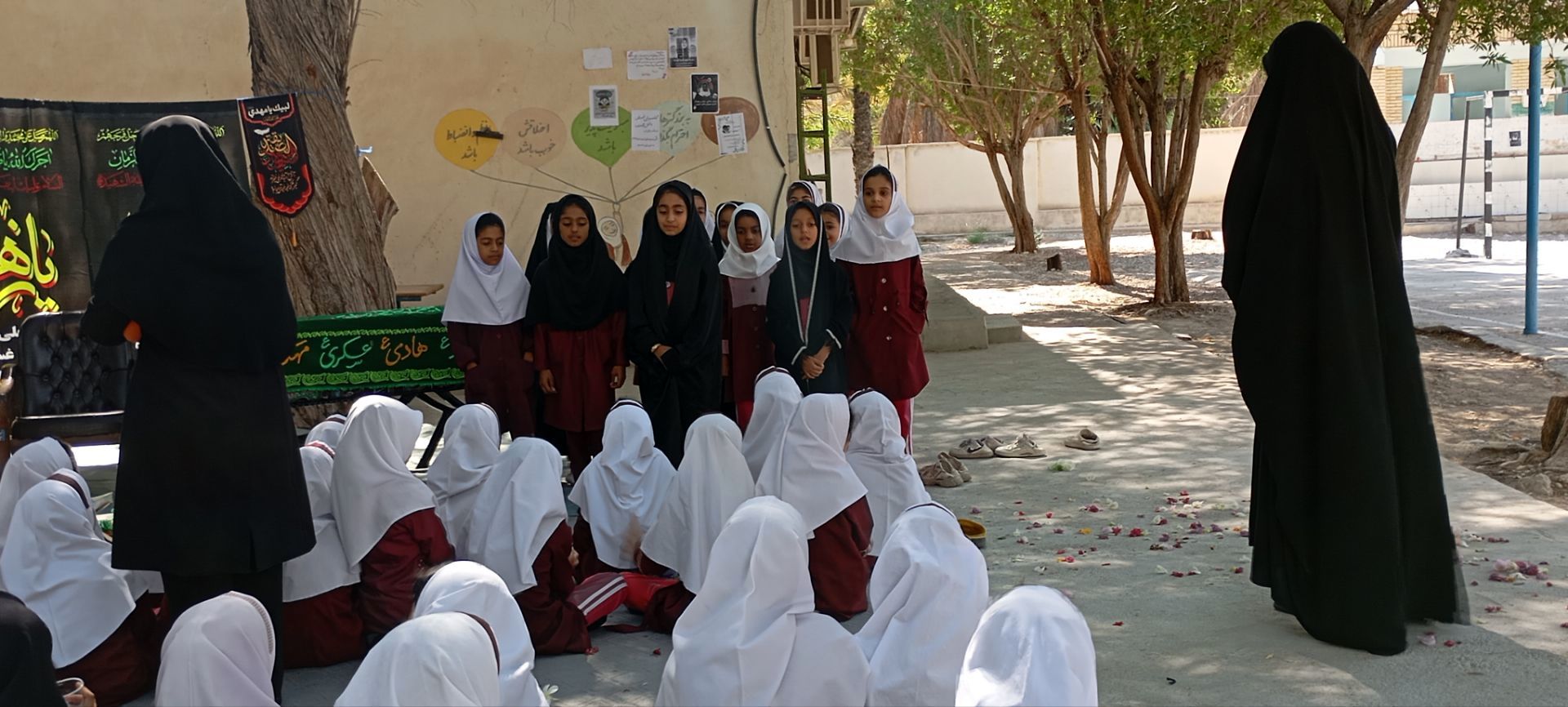 مراسم ایام فاطمیه و برپایی موکب در مدرسه مولوی