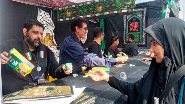 برپایی موکب عشاق الحسین سازمان دانش‌آموزی شهر تهران