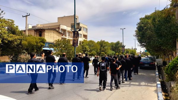 حضور مردم شهرستان نیم‌ور و محلات در پیاده‌روی جاماندگان اربعین