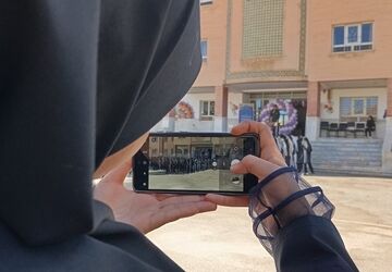 هنرستان حضرت زهرا (س) بن، صحنه تجدید پیمان با علم ودانش
