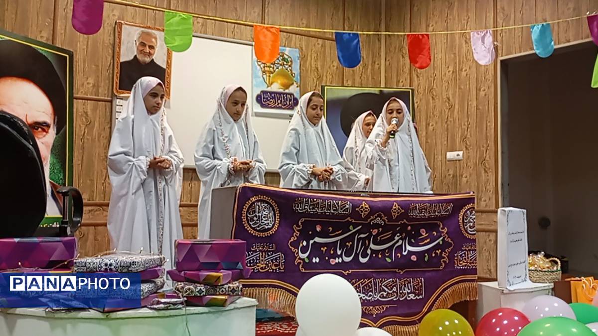 جشن روز دختر و حضور خادمان حرم امام رضا (ع) در فاروج