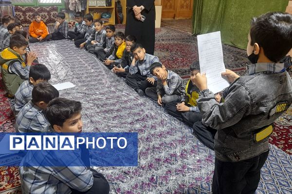  مراسم عزاداری ایام فاطمیه و یادواره شهدا در دبستان پسرانه آیت‌الله خامنه‌ای