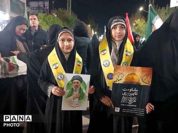 آیین چهلمین روز شهادت امام خامنه‌ای، میهمان دیار کهن نیشابور
