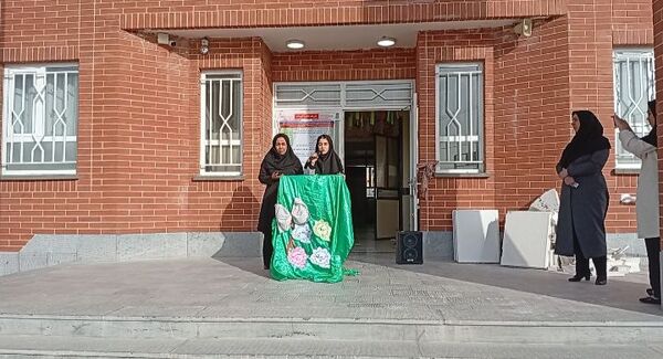 مراسم زنگ مهر در دبیرستان مشکات