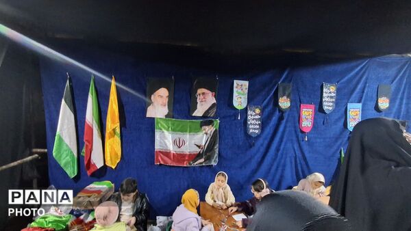 مراسم باشکوه وداع با پیکر دو شهید مطهر در نیشابور 