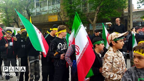 رزمایش نونهالان و نوجوانان مبارز مریانج و کوی یکن آباد