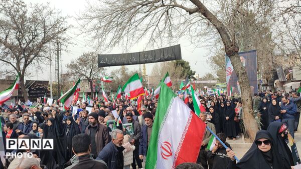 قاب پانا میزبان راهپیمایی روز قدس در شهرستان نیشابور 
