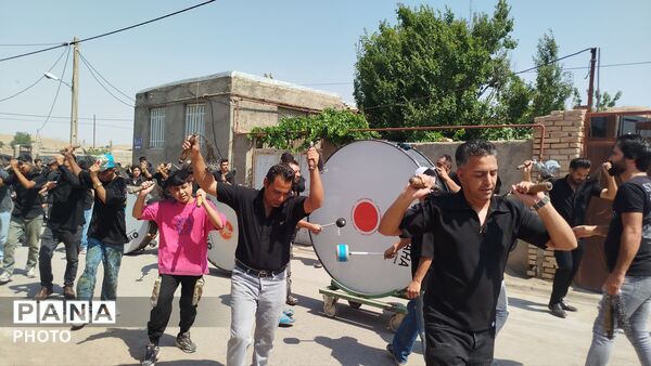 مراسم عزاداری در روز عاشورا همراه با حضور پر شور مردم روستای شوریاب