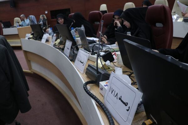 اتاق کنترل وضعیت ستاد انتخابات شهر مشهد در دور دوم انتخابات ریاست جمهوری 