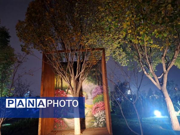 زیبایی باغ گل‌های مشهد در پاییز