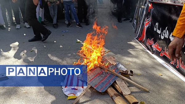 راهپیمایی روز ۱۳ آبان در شهرستان سملقان