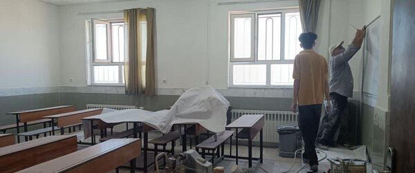 آماده سازی دبیرستان میثاق برای اول مهر