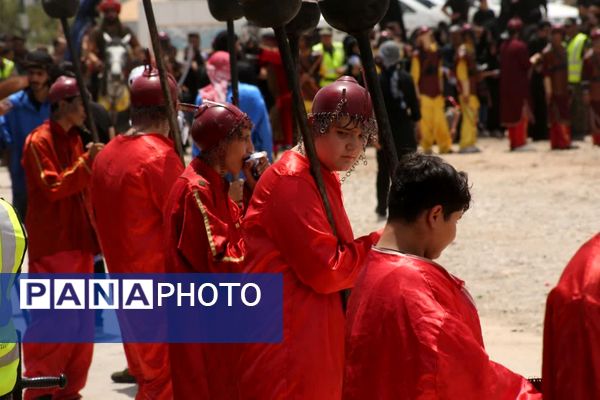 مراسم خیمه سوزی هیات «خیام الحسین» در قم