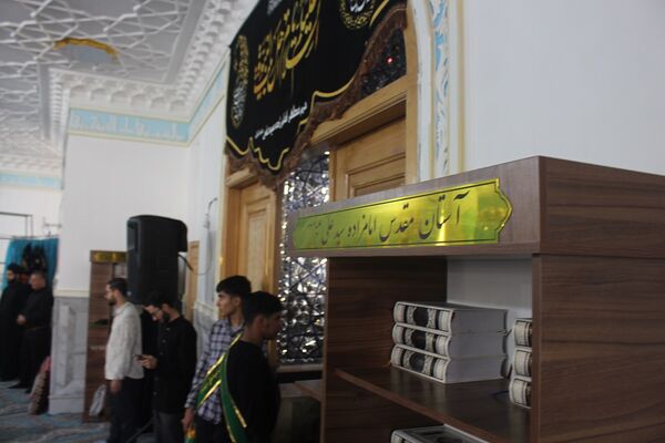عزاداری دانش‌آموزان قم در آستان مقدس امامزاده سیدعلی(ع)