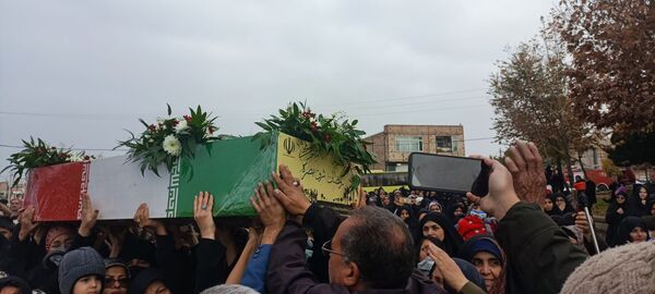تشییع شهید گمنام در نیشابور 