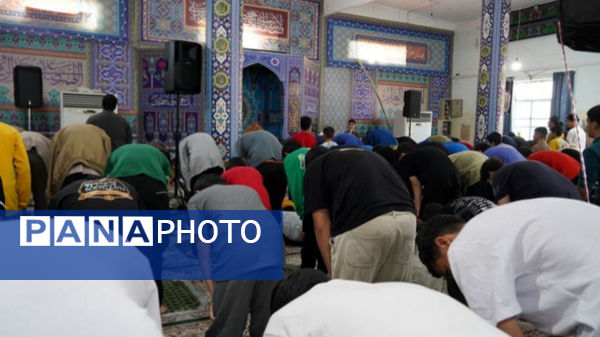 حضور پرشور دانش‌آموزان یاسوج در مراسم معنوی اعتکاف