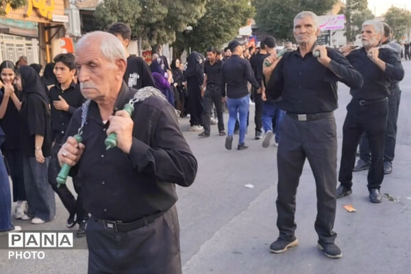 سوگ و ارادت عزاداران حسینی در شهر صغاد