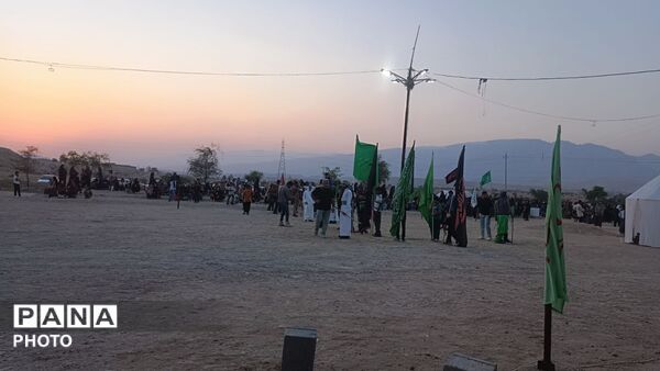 حرکت نمادین کاروان حضرت اباعبدالله الحسین(ع) در روستای رضوان 