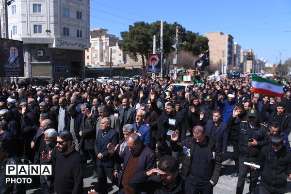 تشییع پیکر شهید سرگرد «جواد عبدی» در حملات آمریکایی - صهیونی