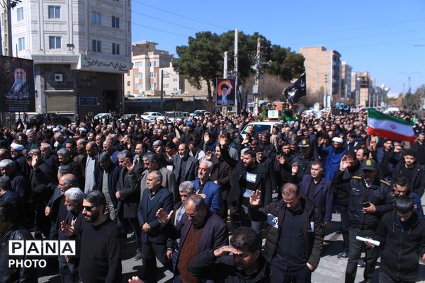 تشییع پیکر شهید سرگرد «جواد عبدی» در حملات آمریکایی - صهیونی