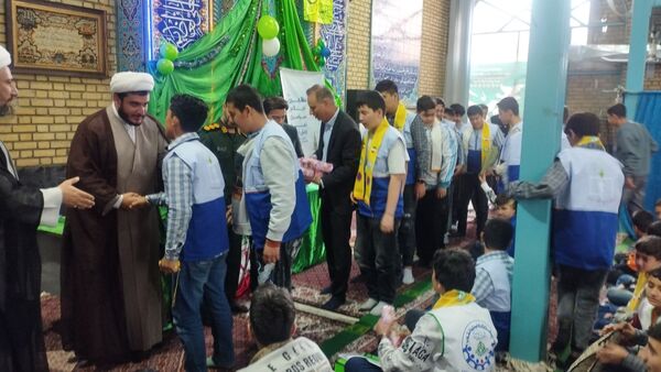 آغاز مسئولیت دینی؛ جشن سن تکلیف دانش‌آموزان پسر مدرسه شهید آیت‌الله مدرس قرچک
