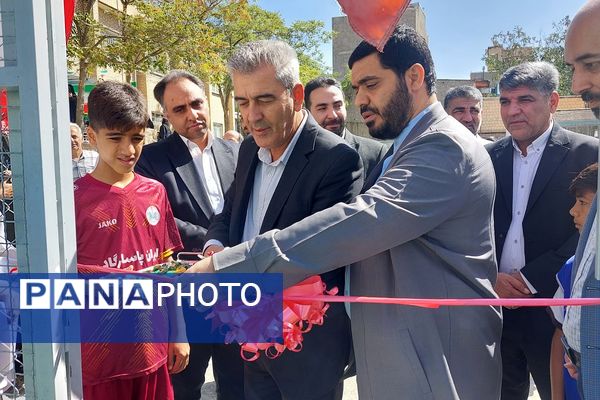 افتتاح زمین چمن مدرسه امام رضا(ع) پردیس