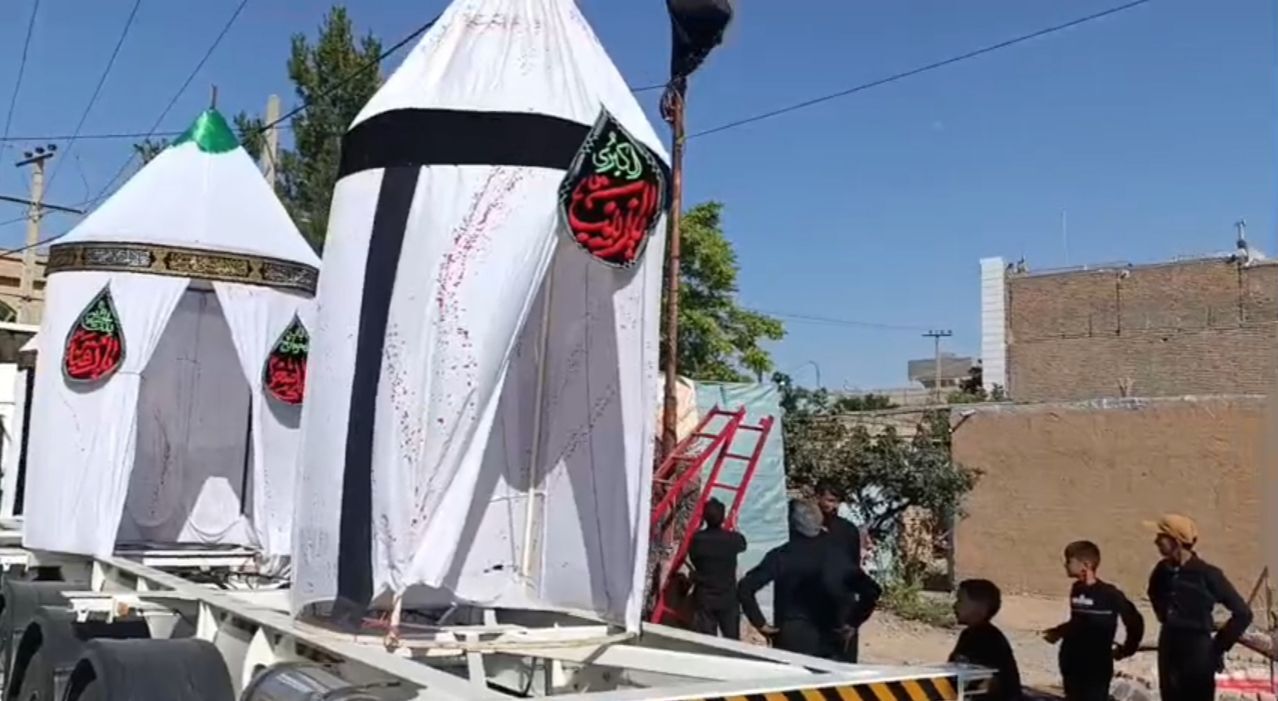 کاروان خودرویی خیمه گاه آل عبا در عزای سیدالشهدا(ع)