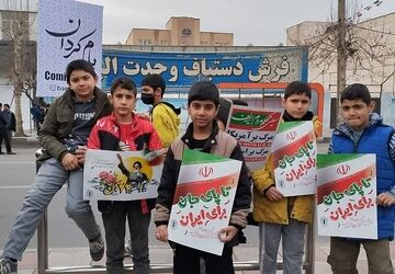 حماسه  ماندگار ۲۲ بهمن  و فریاد وحدت و استقامت مردم ساوجبلاغ 