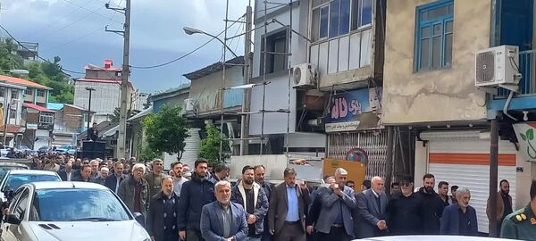 تشییع پیکر جانباز هشت سال دفاع مقدس در سوادکوه
