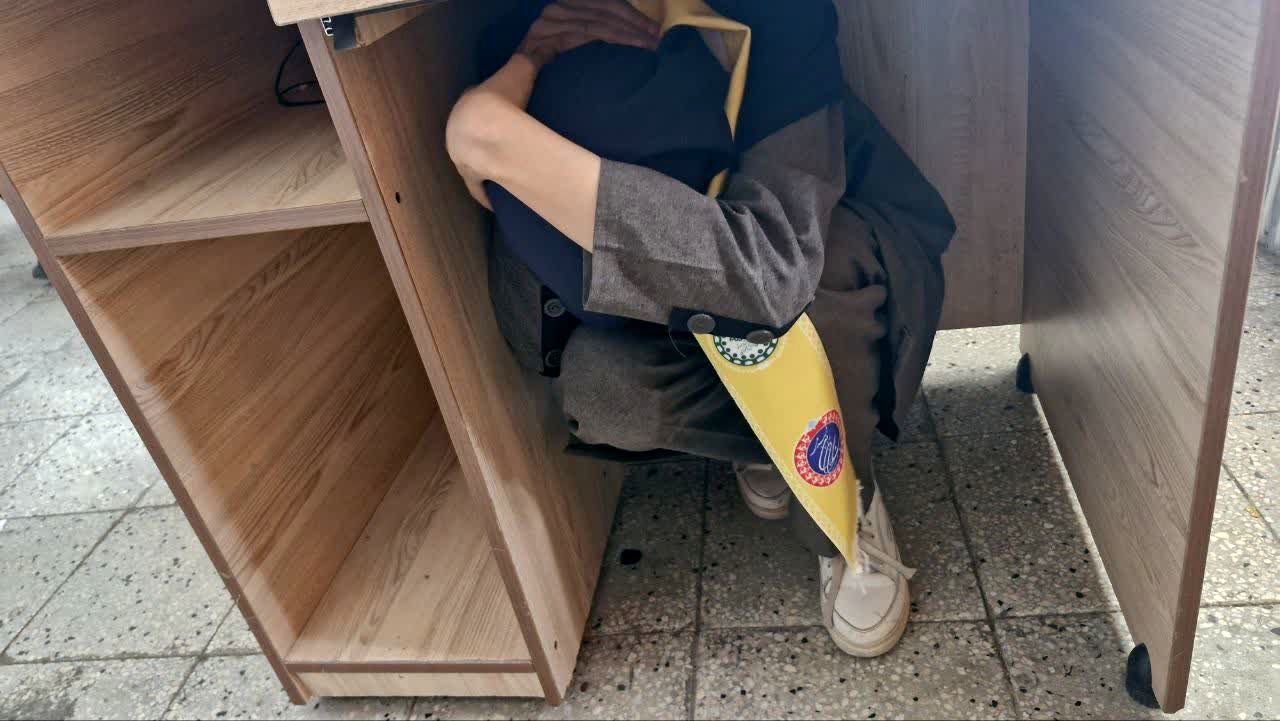 بیست و ششمین مانور سراسری زلزله در دبیرستان نمونه اندیشه کاشمر