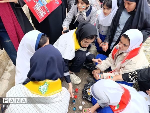 راهپیمایی پرشور و حماسی مردم غیور پلدختر در روز قدس 
