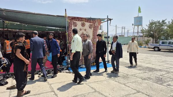 بازدید بخشدار جلگه رخ از موکب‌های خدمت‌رسانی به زائران رضوی