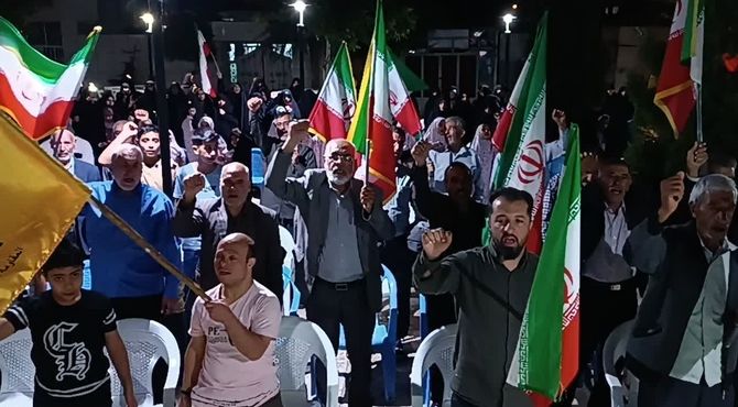 دختران دبستان قرآنی معرفت، پای ثابت تجمعات شبانه شهر بهمن