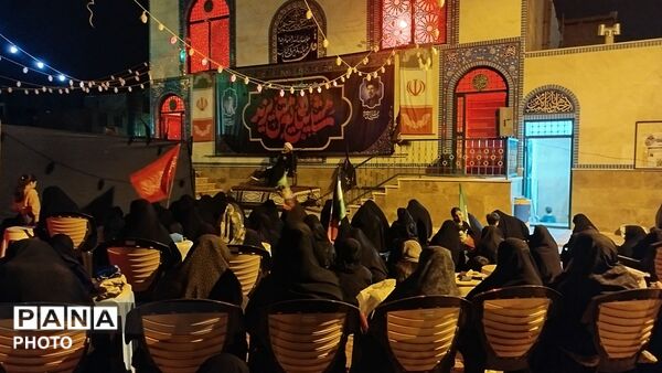 مراسم عزاداری شب هشتم ماه محرم در مسجدالنبی نیم‌ور