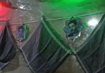 آماده سازی مزار شهدای گمنام به مناسبت هفته دفاع مقدس در ناحیه یک شهرری